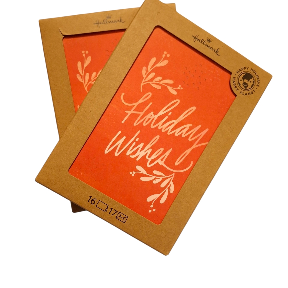 Hallmark Holiday Wishes Cards - Red- 2 Boxes